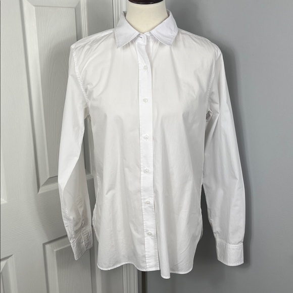 J. Crew Jules Classic Fit Shirt in Cotton Poplin - Picture 2 of 10